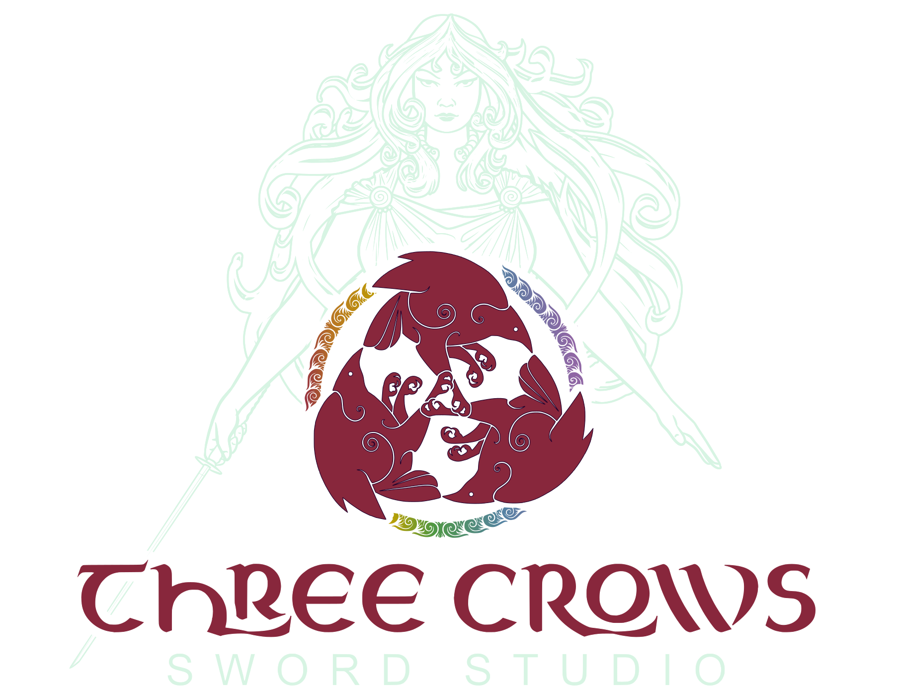 Three Crows Sword Studio logo